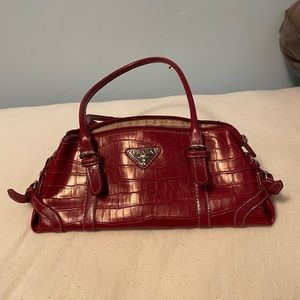 Vintage Prada Crocodile Handbag
